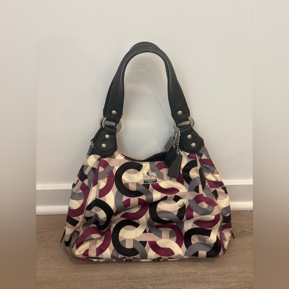 COACH MAGGIE ART HOBO PURSE